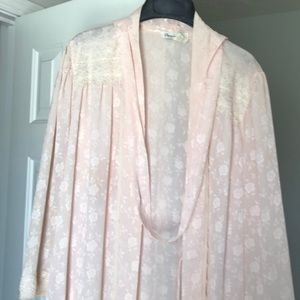 Christian Dior peach robe.